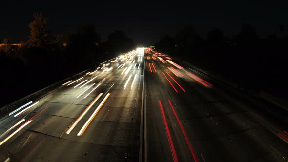 Time Lapse Of Busy Freeway In Los Angeles - 4k - 4096x2304 2