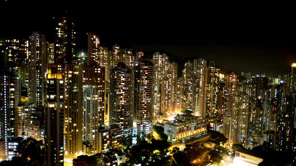 Hong Kong Skyline At Night - Hong Kong China 1