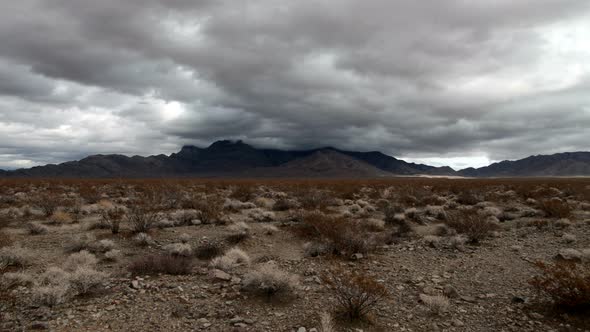 Time Lapse Of The Mojave Desert Storm Clouds - 4k 1