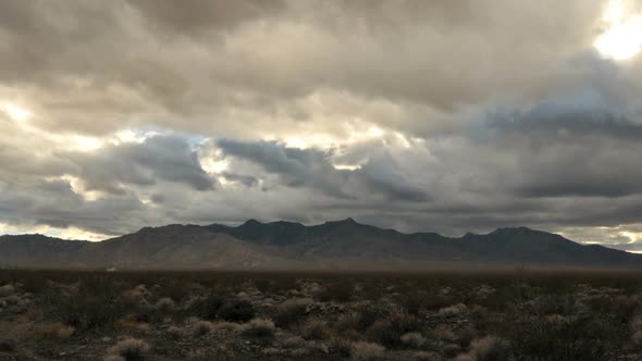 The Mojave Desert Storm Clouds - Clip 1