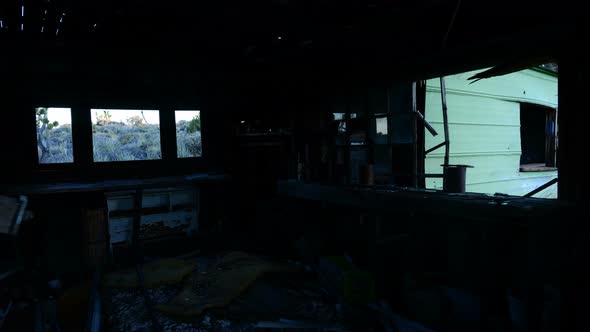 Time Lapse Of Light Rays In Abandon House During Sunrise - 4k 1