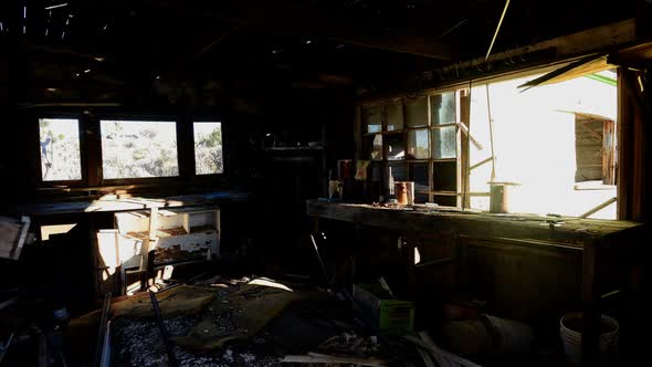 Light Rays In Abandon House During Sunrise 2