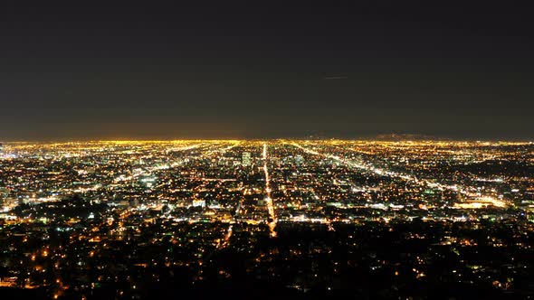 Time Lapse Of Los Angeles At Night- 4k 1