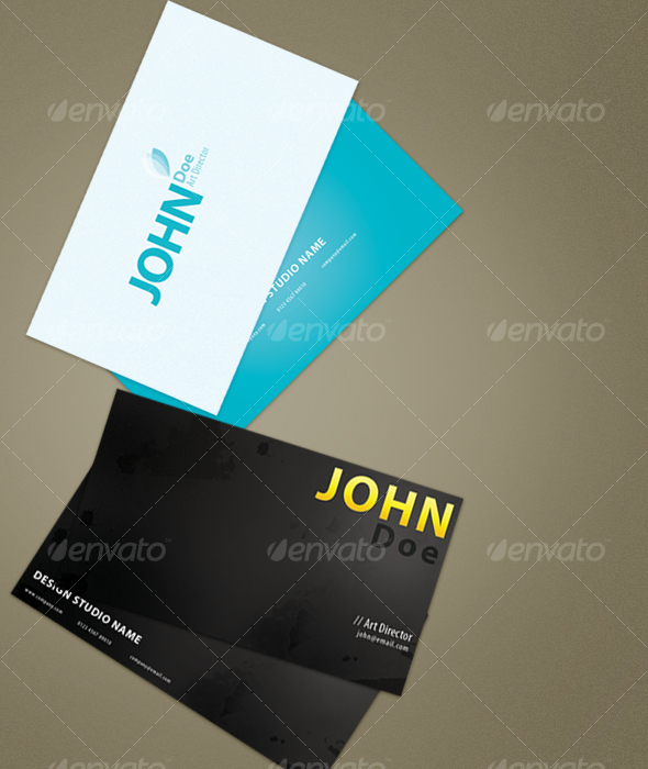 Simple and Grunge Business Cards - Corporate Business Cards