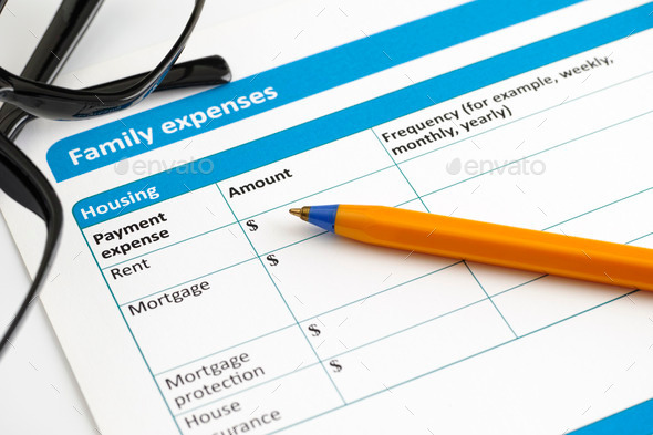 Family expenses application form
