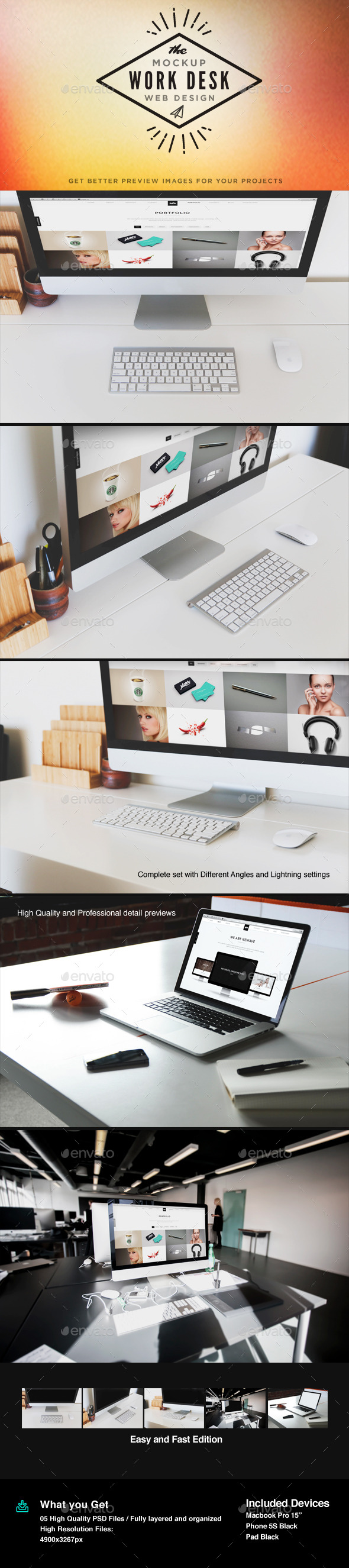Display Screen Mock-Up - Multiple Displays