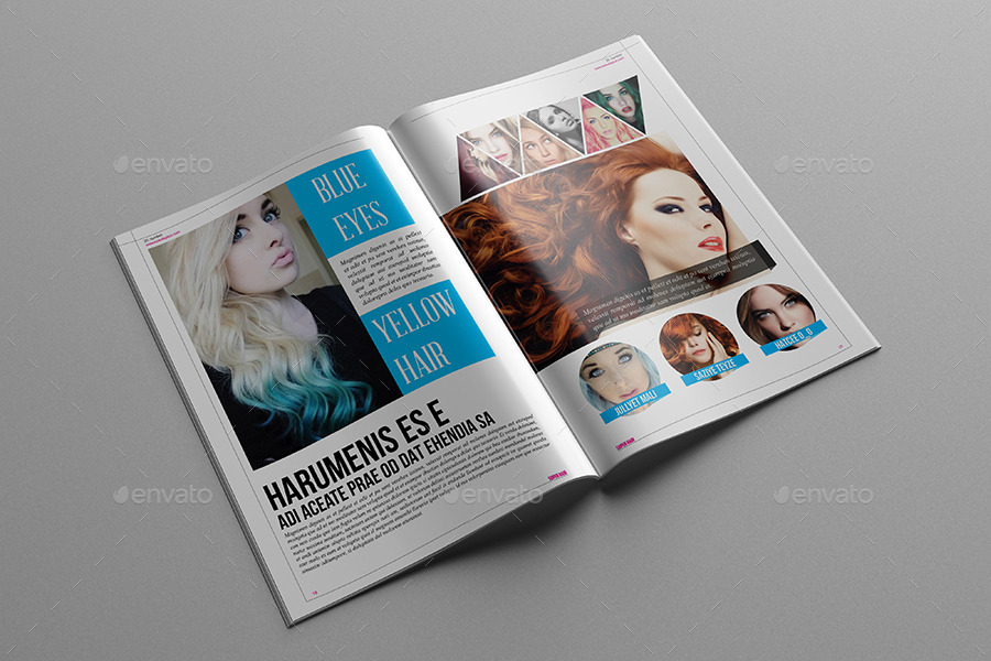 Super Hair Magazine Template by aykutkorkut | GraphicRiver