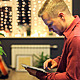 Man with the Tablet on the Bokeh Background Man with the Tablet on the Bokeh Background - VideoHive Item for Sale