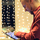 Man with the Tablet on the Bokeh Background Man with the Tablet on the Bokeh Background - VideoHive Item for Sale