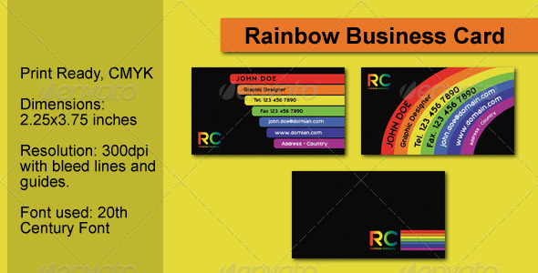 Rainbow Business Card