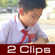 Kid Student Studying Outdoor - VideoHive Item for Sale