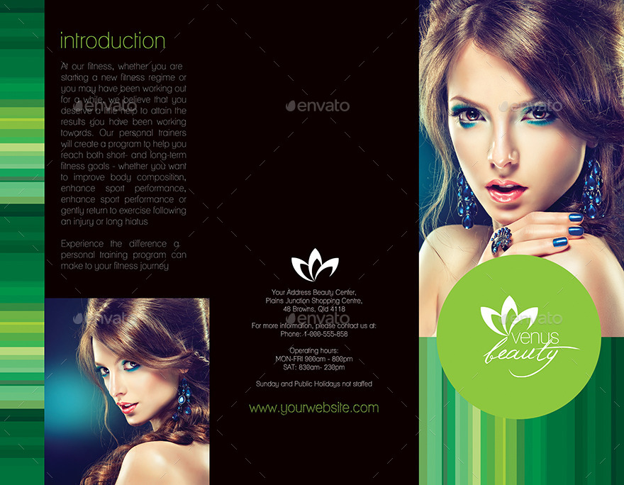 Beauty Salon Brochure by BUMIPUTRA | GraphicRiver