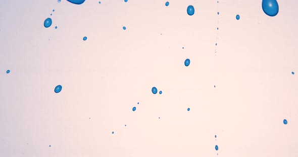 Abstract blue water drops on white background, macro, Bubbles close up alt