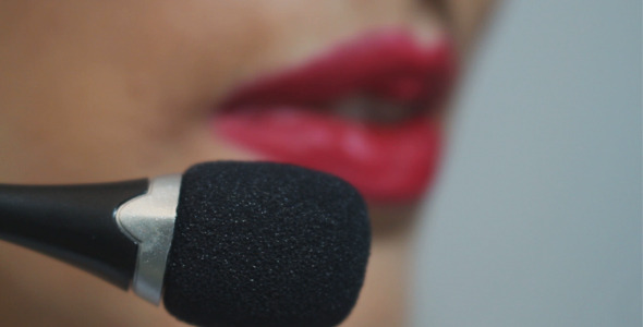 Girl Answers the Call in a Call Center alt