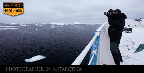 Photographer in Antarctica