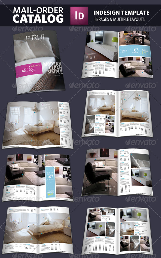 Mail Order Catalog InDesign Template by adriennepalmer GraphicRiver