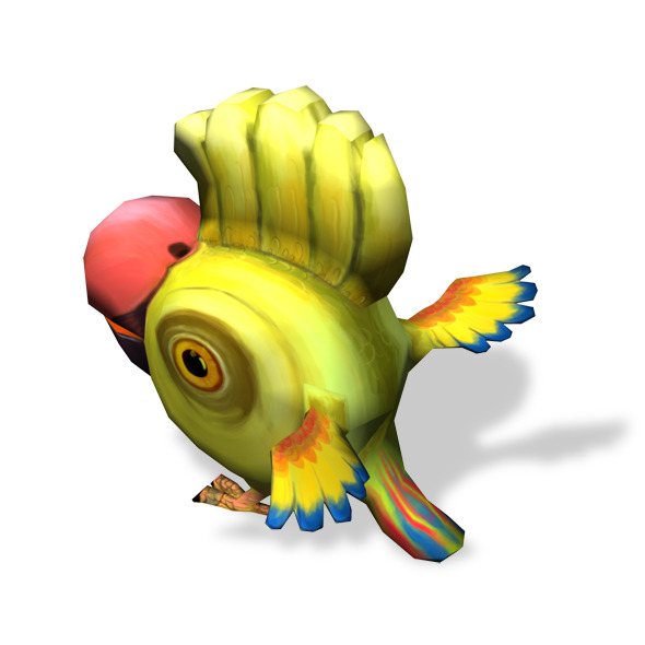 Low Poly Parrot - 3Docean 11015537