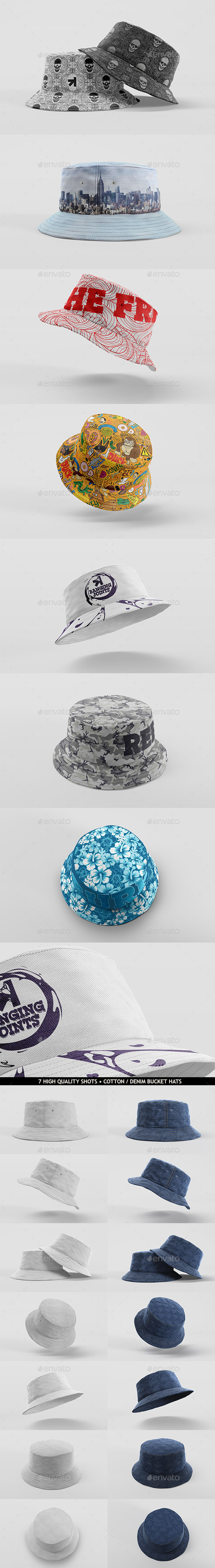 Download Bucket Hat Mockup Pack By Bangingjoints Graphicriver