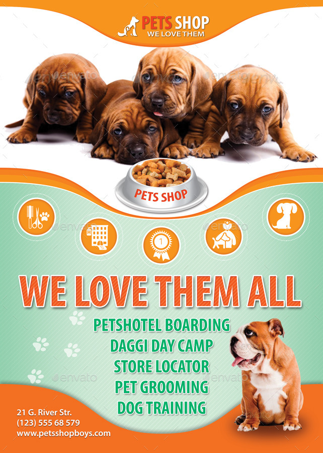 Pet Flyer Templates Free Sampletemplate my id