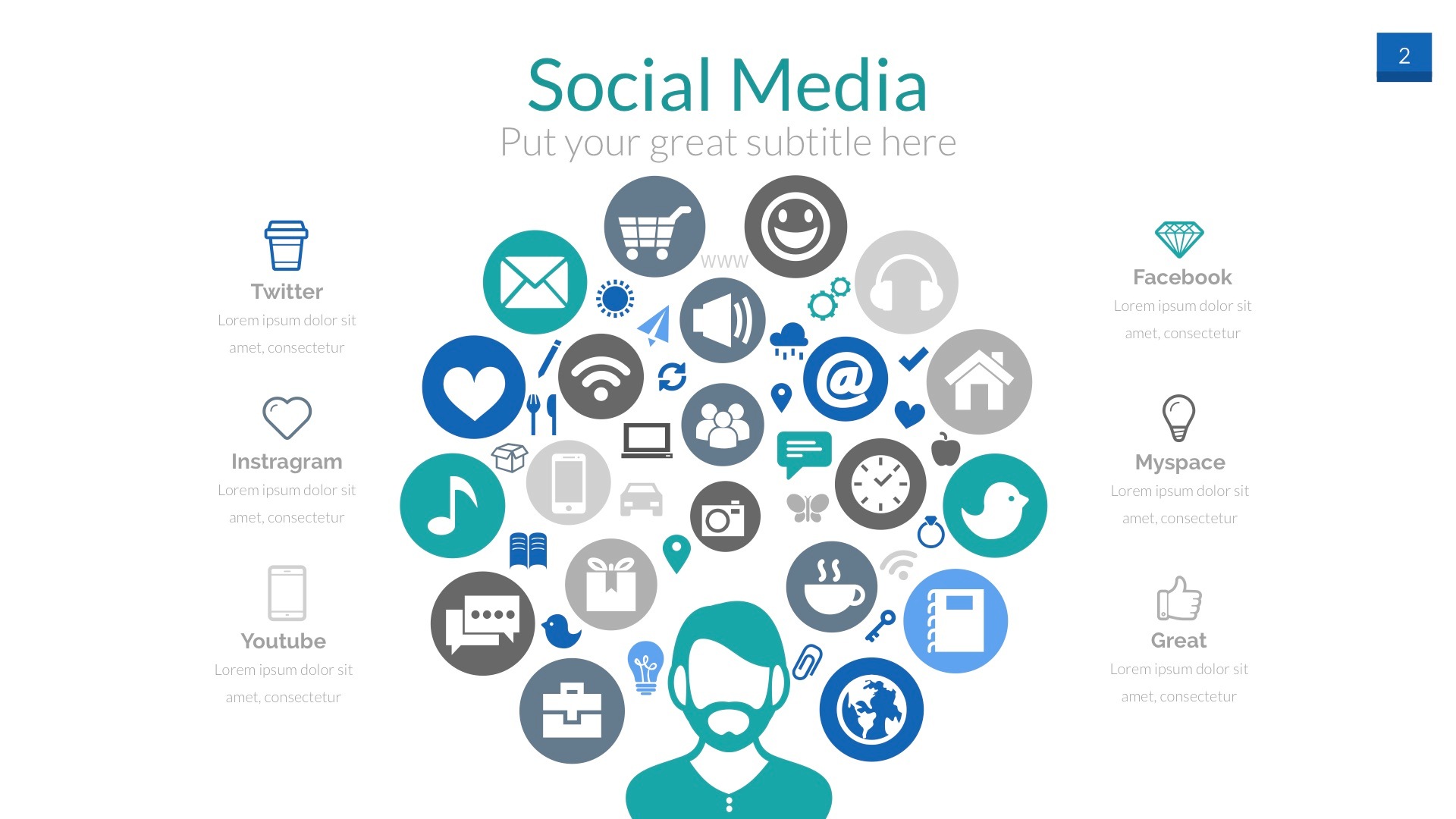 social media powerpoint presentation templateaudioneptune social media powerpoint presentation templateaudioneptune, Presentation templates