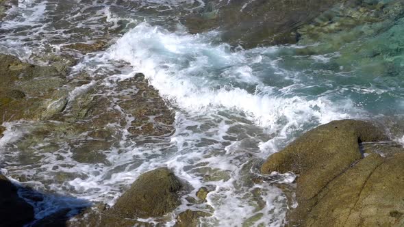 Seaside Waves And Rocks 4