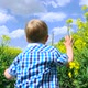 Happy Child Running in Flowers - VideoHive Item for Sale