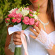 Wedding Bouquet of Flowers in Hands of Young Bride - VideoHive Item for Sale