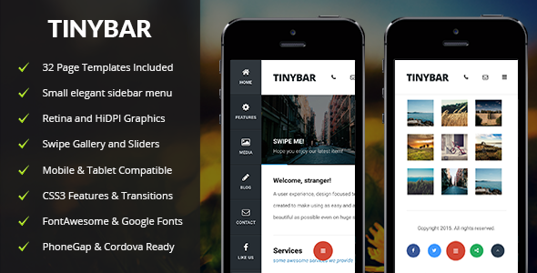 Tinybar Mobile - ThemeForest 11033345