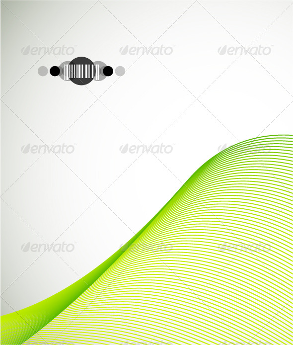 Green wave. Corporate design - Backgrounds Business