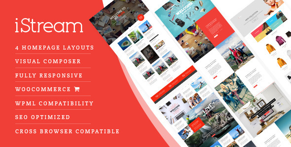iStream - Creative Responsive WordPress Shop Theme - Blog / Magazine WordPress