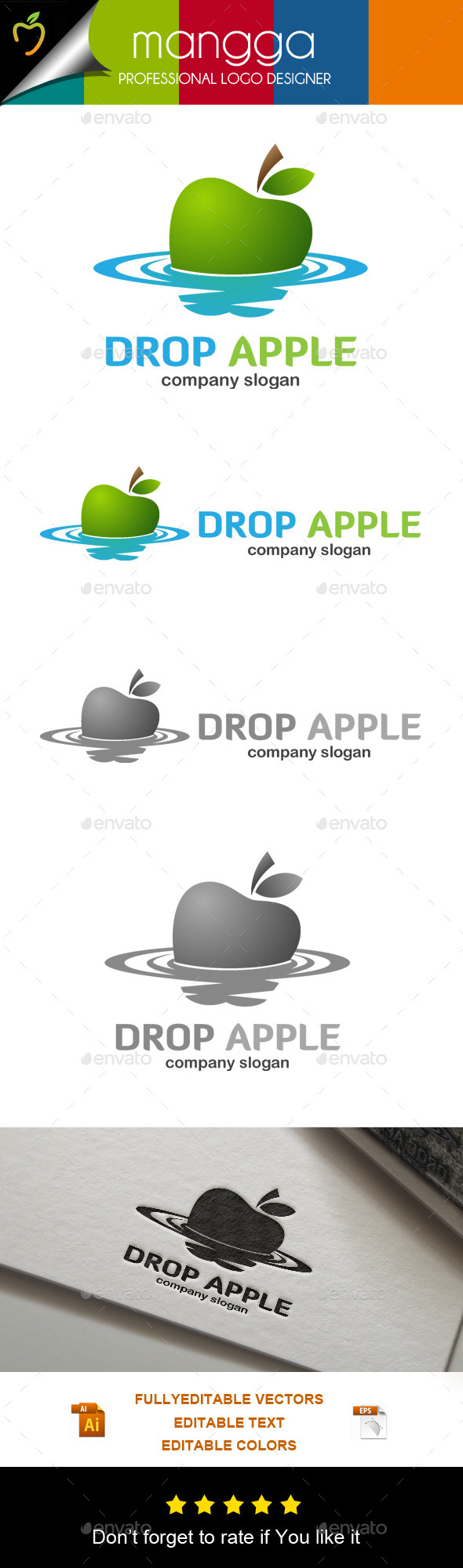 Drop Apple Logo