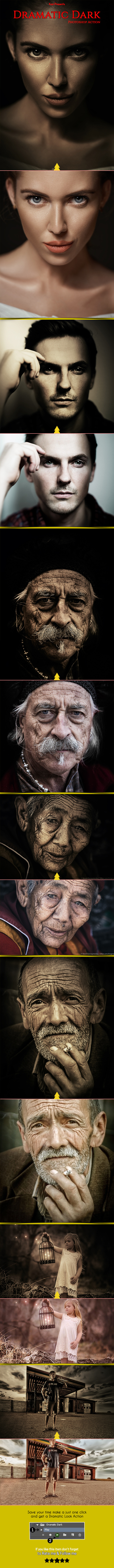 Dramatic Dark Action - Photo Effects Actions