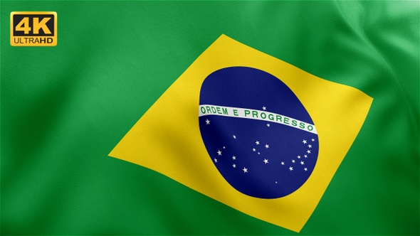 Brazil Flag - 4K alt