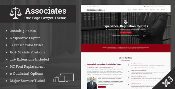 Associates LawyerAttorney One - ThemeForest 11051580