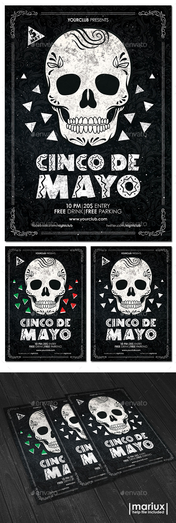 Cinco de Mayo Flyer Poster - Clubs & Parties Events