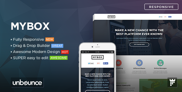 MyBox - Agnecy Unbounce Landing Page Template