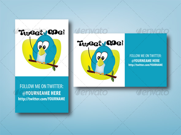 Tweet ME! - Twitter ID Card - Creative Business Cards