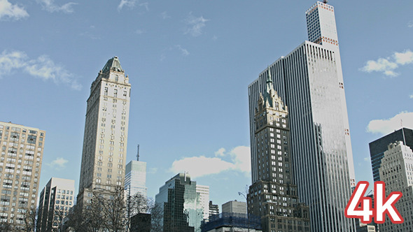 Central Park and Manhattan Buildings