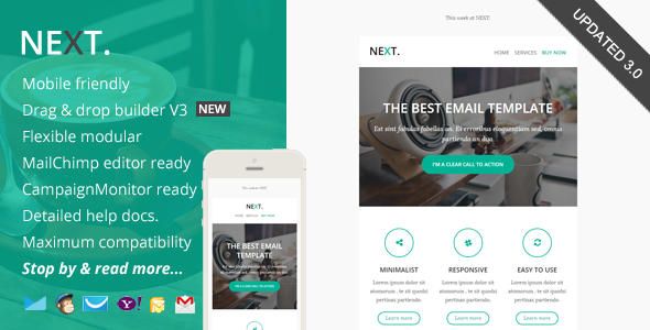 Next Responsive Email - ThemeForest 10222905