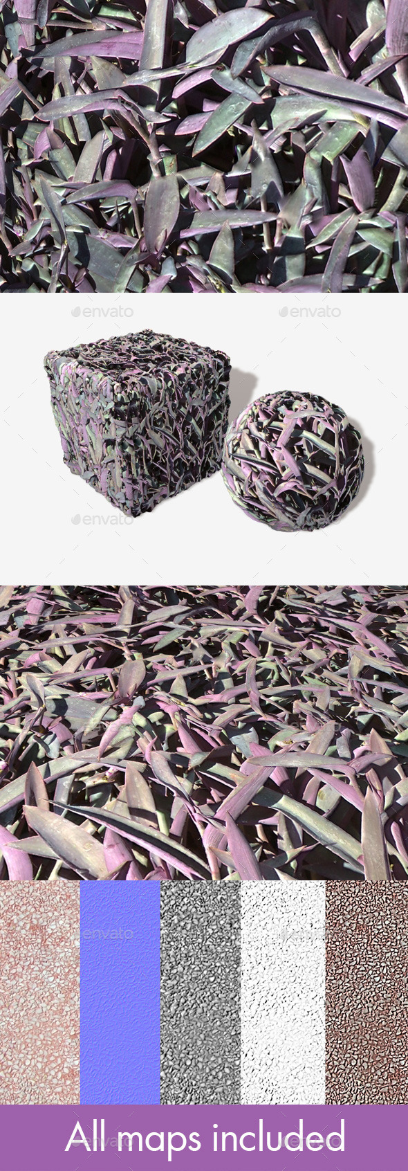 Purple Plants Seamless - 3Docean 11061959