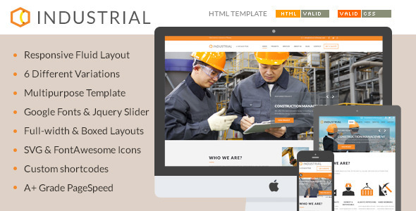 Extraordinary Industrial - Architects & Engineers HTML5 Template