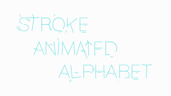 Helvetica Animated Alphabet - VideoHive 10994031