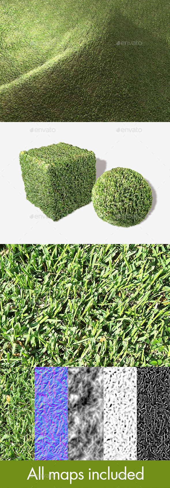 Thick Grass Seamless - 3Docean 11068702