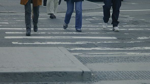 People Crossing Street