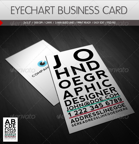 Eyechart Business Card