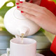 Pouring Green Hot Tea Into The Cup - VideoHive Item for Sale