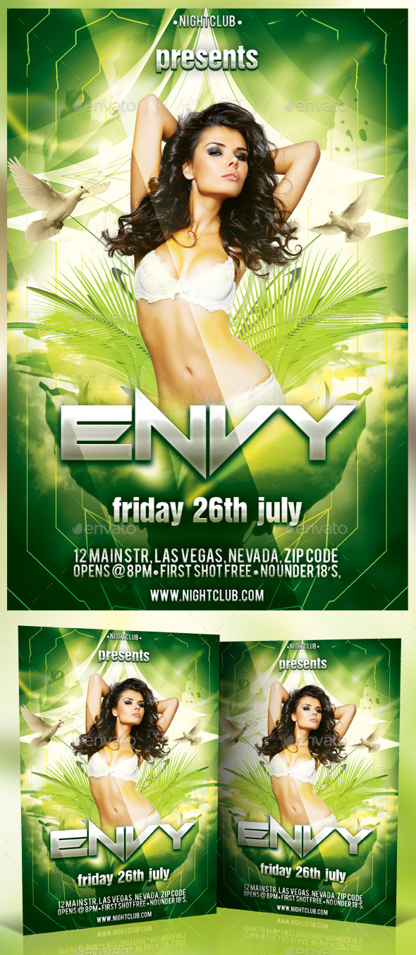 Envy Party Flyer - Clubs & Parties Events