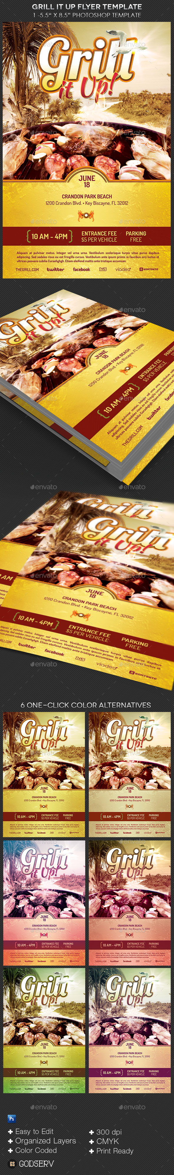 Grill Flyer Template - Events Flyers