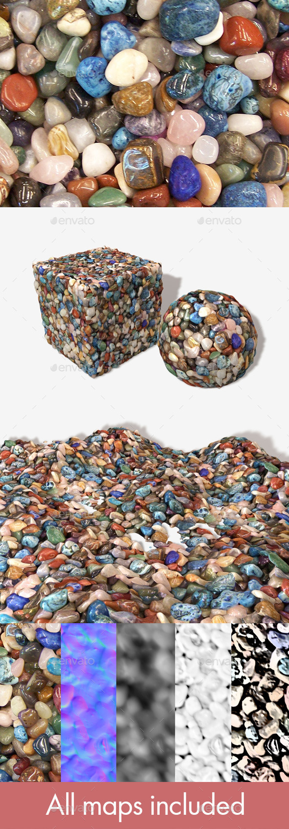 Polished Stones Seamless - 3Docean 11089464