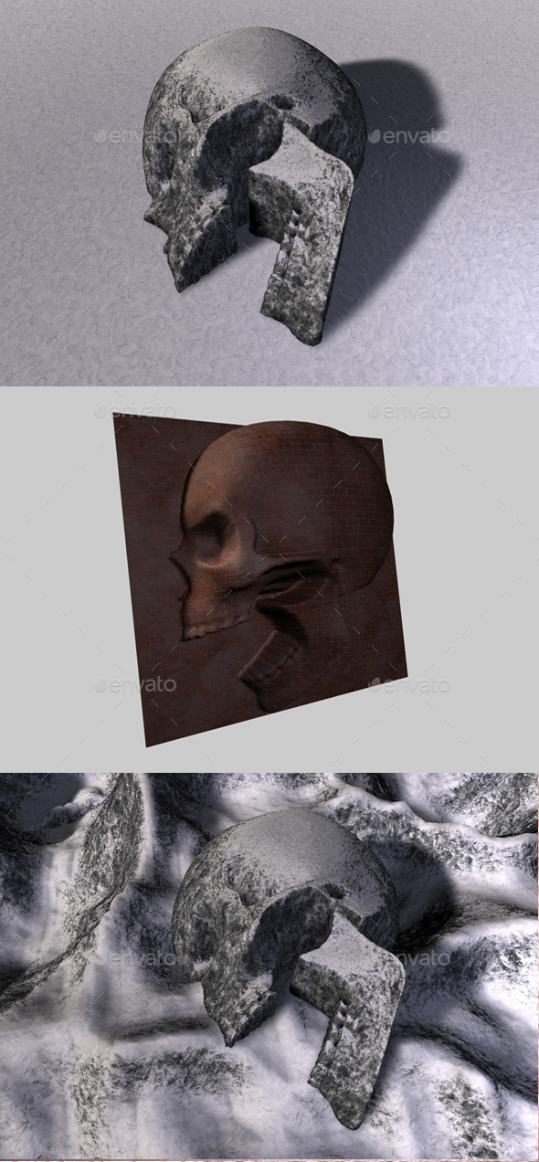 Skull Depth Map - 3Docean 11090154